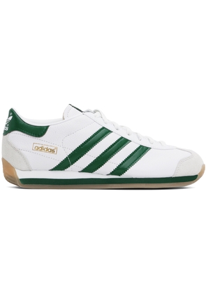 adidas Originals White & Green Country OG Sneakers