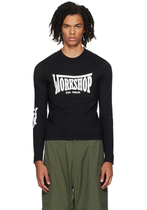 032c Black Victor Long Sleeve T-Shirt