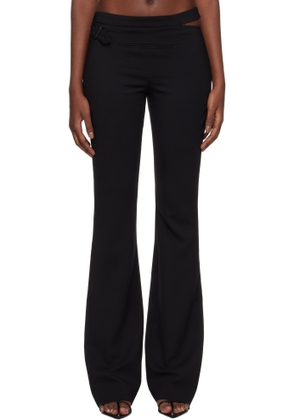 Courrèges Black Tailored Slash Trousers