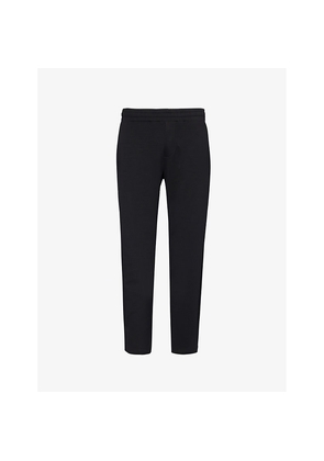 Mens Arne Interlock Drawstring Straight-Leg Regular-Fit Stretch-Woven Blend Jogging Bottoms