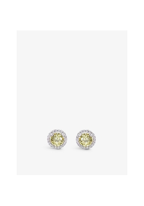 Womens Carat London Gwyn Sterling-Silver and Cubic Zirconia Stud Earrings