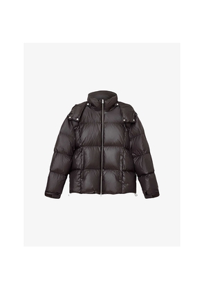 Mens Allsaints Lupin Quilted Recycled Shell-Down Jacket