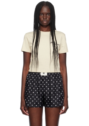 AMIRI Off-White Embroidered-Logo T-Shirt