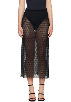 BITE Black Tailored Midi Skirt