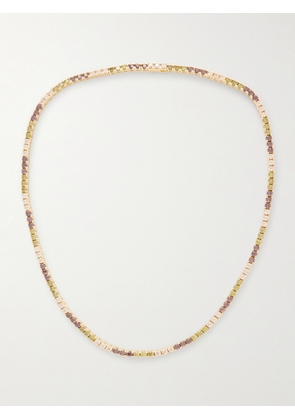 Hatton Labs - Gold-Plated Sterling Silver and Cubic Zirconia Necklace - Men - Multi