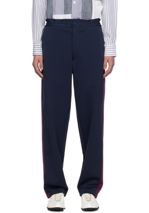 Comme des Garçons Homme Deux Navy Striped Track Pants
