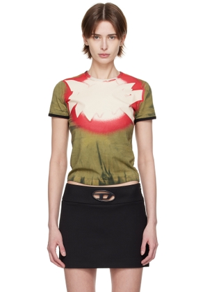 Diesel Multicolor T-Uncutie-Long-Q1 T-shirt