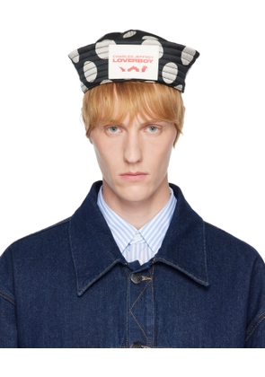 Charles Jeffrey LOVERBOY SSENSE Exclusive Black & White Sailor Hat