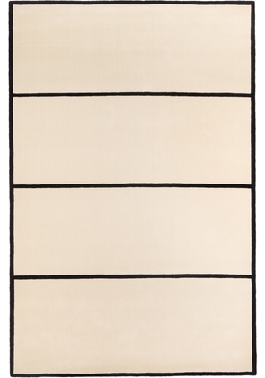 Nordic Knots Black & Off-White Square Rug