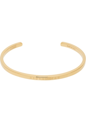 MM6 Maison Margiela Gold Numeric Minimal Signature Bracelet