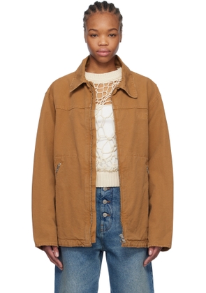 MM6 Maison Margiela Tan Canvas Jacket