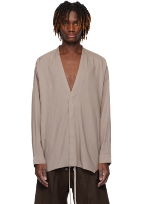 Rick Owens Taupe Hollywood Lido Larry Shirt
