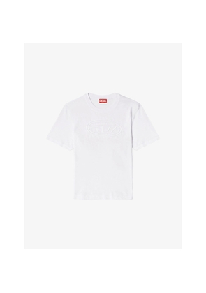 Mens Diesel T-Adjust-Bigoval Brand-Embossed Cotton-Jersey T-Shirt