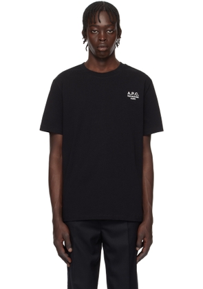 A. P.C. Black Standard 'Rue Madame' T-shirt