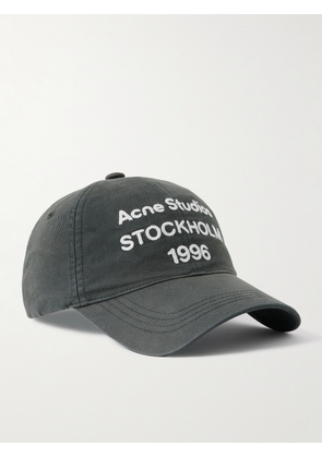 Acne Studios - Logo-Embroidered Cotton-Twill Baseball Cap - Men - Black