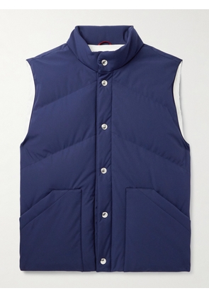 Brunello Cucinelli - Quilted Shell Down Gilet - Men - Blue - XS