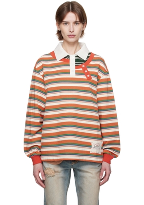Andersson Bell Multicolor Piqué Inserted Long Sleeve Polo