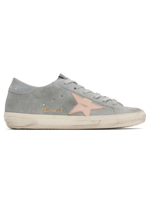 Golden Goose Gray & Pink Super Star Double Foxing Sneakers