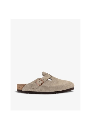 Womens Birkenstock Boston Narrow-Fit Suede Clogs