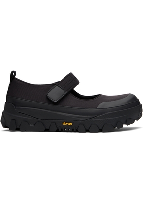 AMOMENTO Black Vibram Mary Jane Ballerina Flats