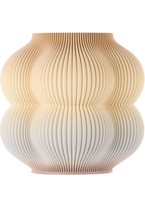Sheyn SSENSE Exclusive Beige & Brown 2LG Studio Edition Little Peach Vase