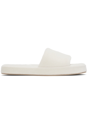 The Row Off-White Pillow Slippers
