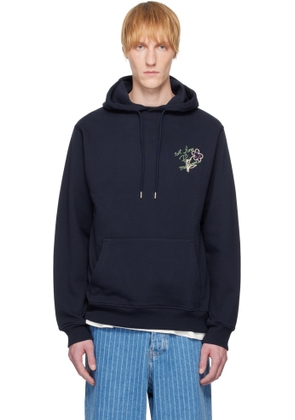Drôle De Monsieur Navy 'Le Hoodie Slogan Esquisse' Hoodie