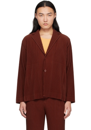 HOMME PLISSÉ ISSEY MIYAKE Red Tailored Pleats 2 Blazer