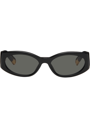 JACQUEMUS Black 'Les lunettes Ovalo' Sunglasses