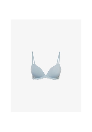 Womens Calvin Klein Sensual Lift Demi Stretch-Woven Bra