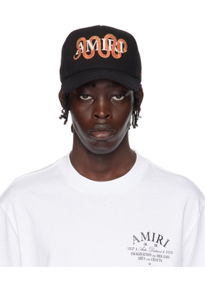 AMIRI Black Snake Cap