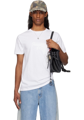 Ashley Williams SSENSE Exclusive White Embossed Gun Danny T-shirt