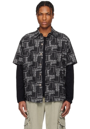 Greg Lauren Black Short Sleeve Shirt