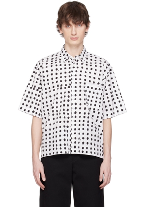 Black Comme des Garçons White & Black CDG Short Sleeve Shirt