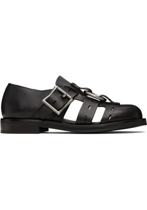 Martine Rose Black Bondage Belt Sandals