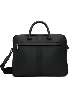 BOSS Black Structured Signature Trims Briefcase