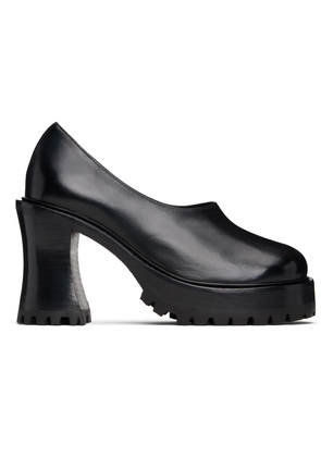 Nicole Saldaña Black Hannah Platform Heels