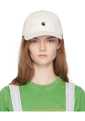 Carhartt Work In Progress White Madison Logo Cap