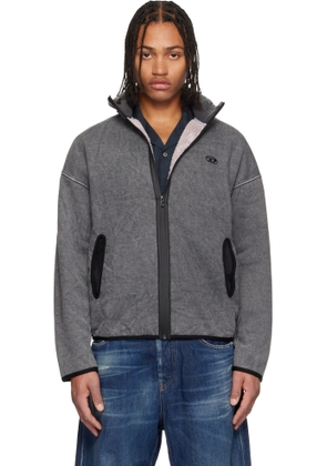 Diesel Gray S-Baty-New Track Jacket