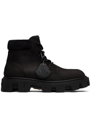 Moncler Black Peak City Ankle Boots
