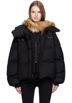 Ottolinger Black Deconstructed Double Zip Down Jacket