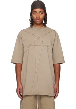 Rick Owens DRKSHDW Taupe Concordians Jumbo SS T-shirt