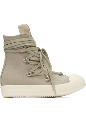 Rick Owens DRKSHDW Taupe Concordians Megalace Sneaks Sneakers