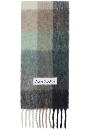 Acne Studios Multicolor Mohair Checked Scarf