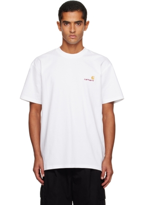 Carhartt Work In Progress White American Script T-shirt