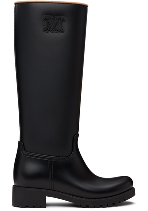 Max Mara Black Rain Tall Boots