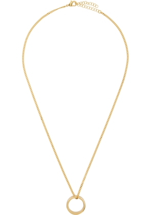 MM6 Maison Margiela Minimal Logo Pendant Ring Necklace