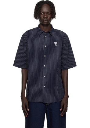 Acne Studios Navy Stripe Button-Up Shirt