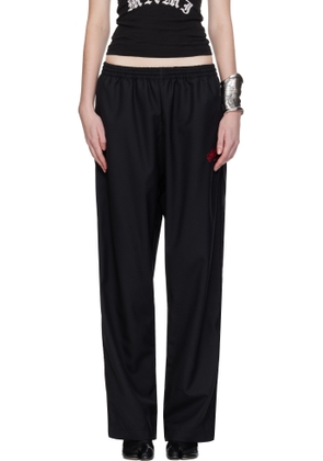 WILLY CHAVARRIA Black Ruff Rider Track Pants