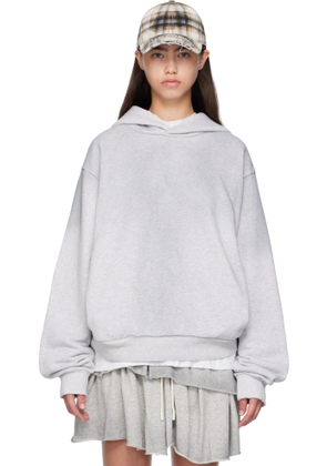 Acne Studios Gray Logo Hoodie